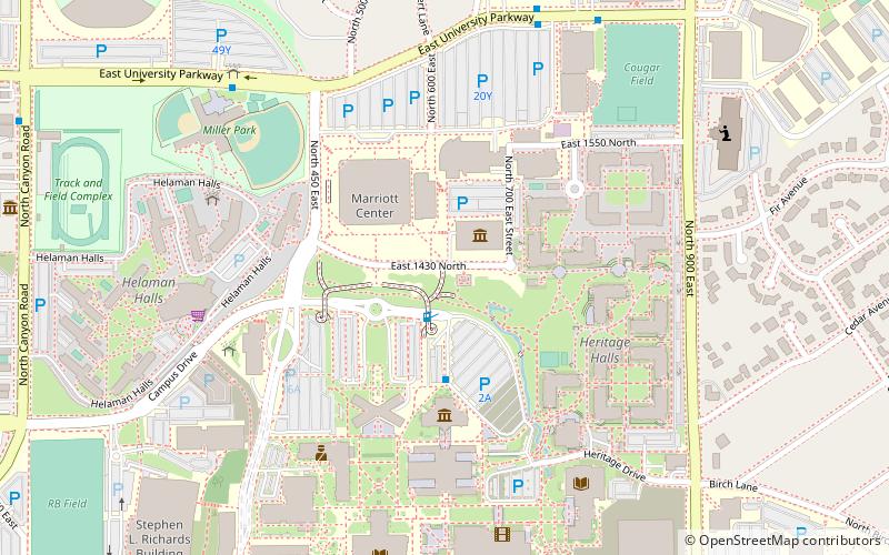 Brigham Young University Centennial Carillon Tower location map