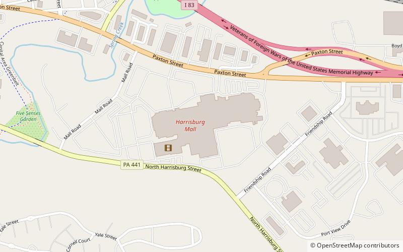 Harrisburg Mall location map