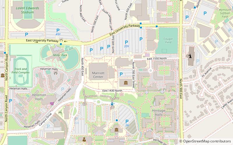 Marriott Center location map