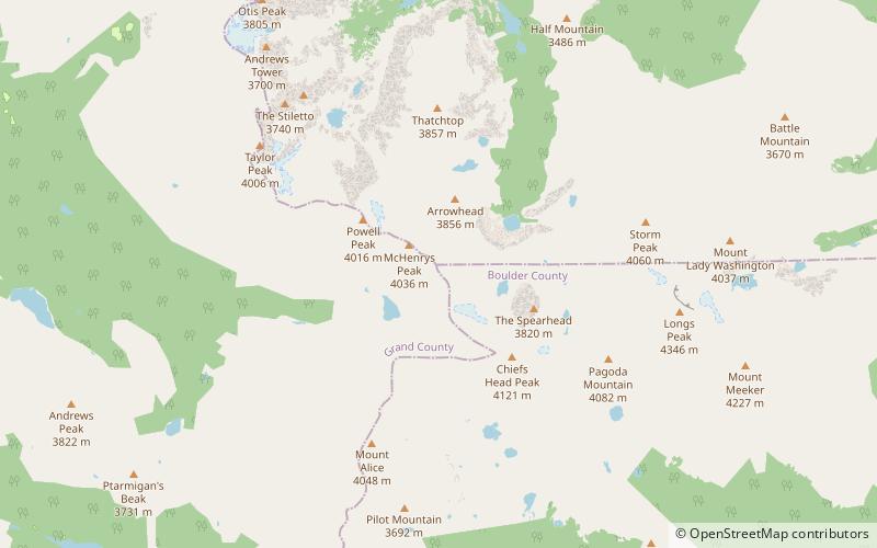 stone man pass rocky mountain national park location map