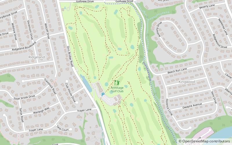 Armitage Golf Club location map