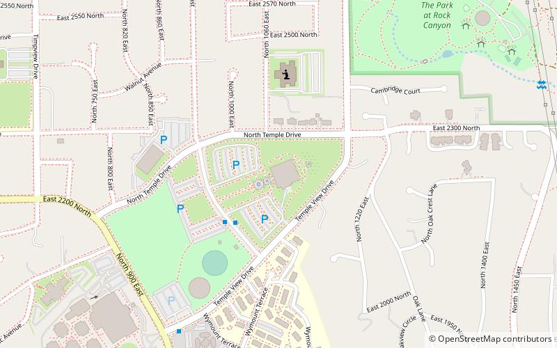 Temple mormon de Provo location map