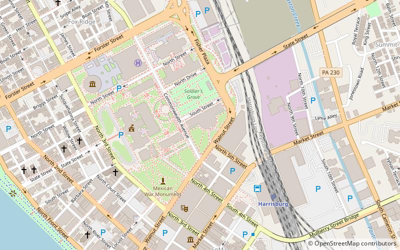 State Library of Pennsylvania location map