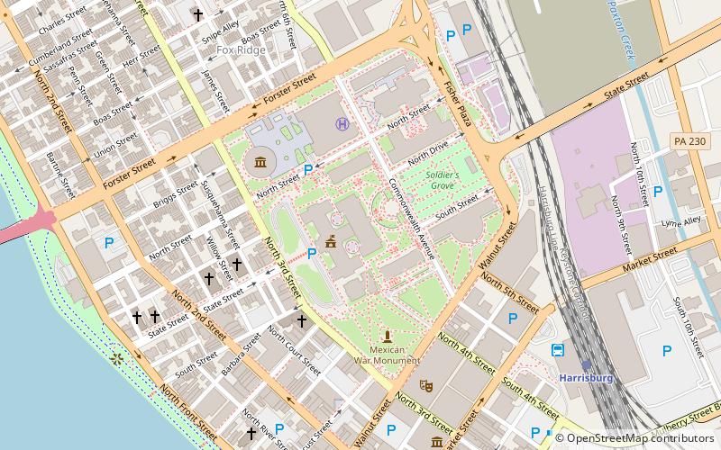 Capitol District location map