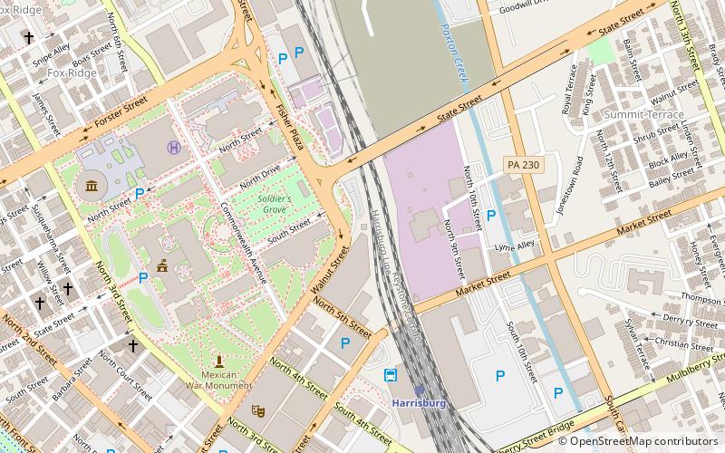 Harris Tower location map