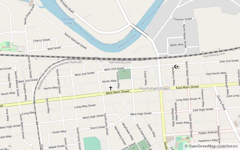 Zion Lutheran Church and Graveyard location map