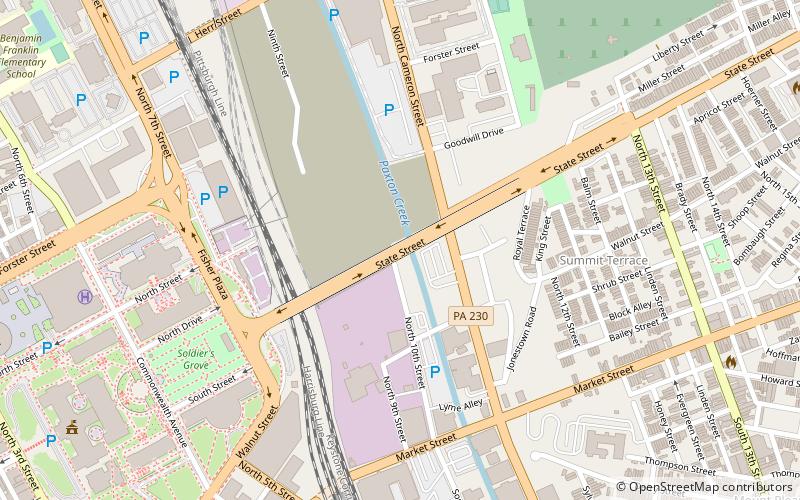 State Street Bridge location map