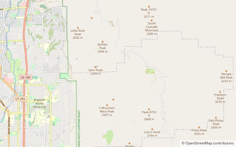 Rock Canyon location map