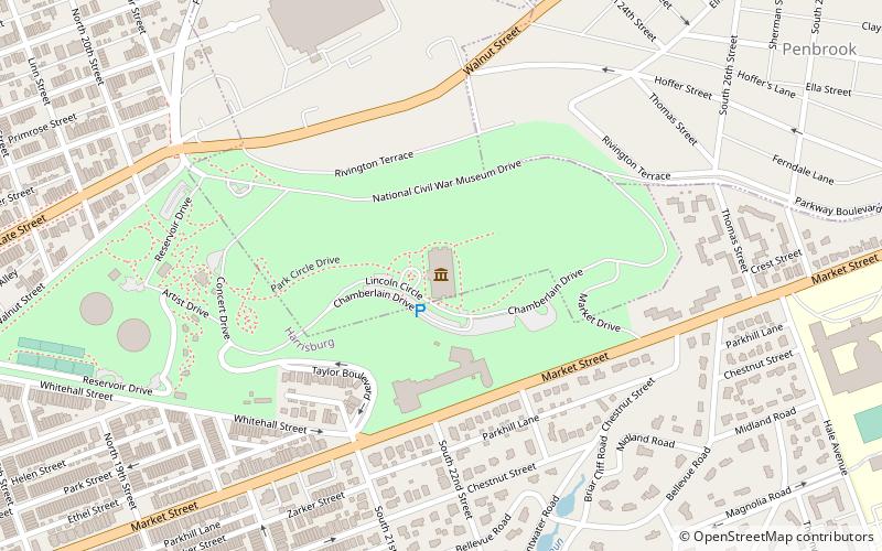 National Civil War Museum location map