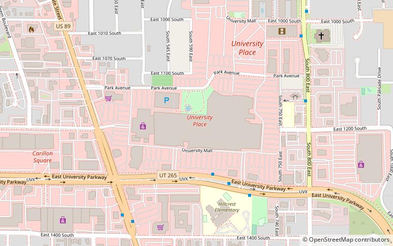 university place orem location map