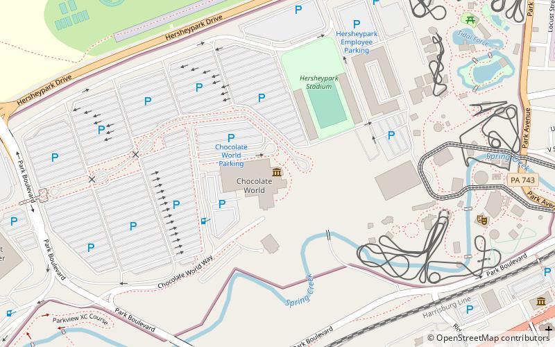 Hershey's Chocolate World location map