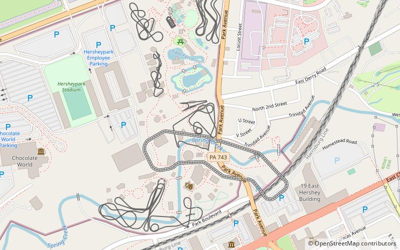 Trailblazer Roller Coaster location map