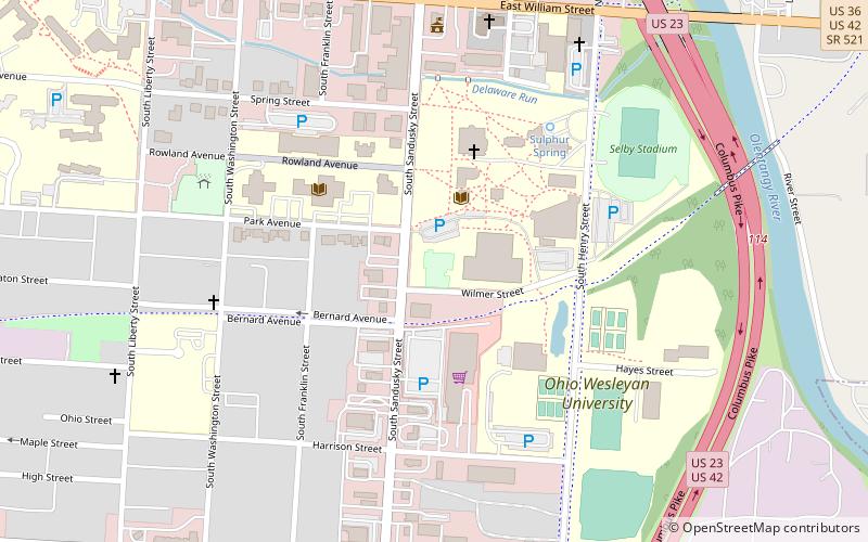 Edwards Gymnasium/Pfieffer Natatorium location map