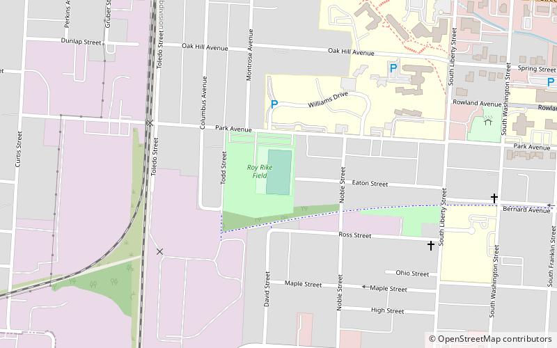 Roy Rike Field location map