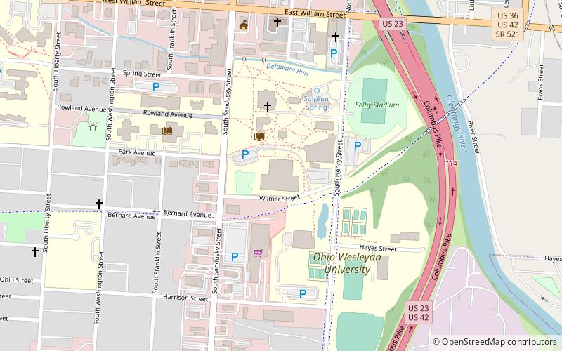 Branch Rickey Arena location map