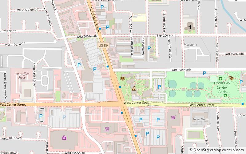 Orem Public Library location map