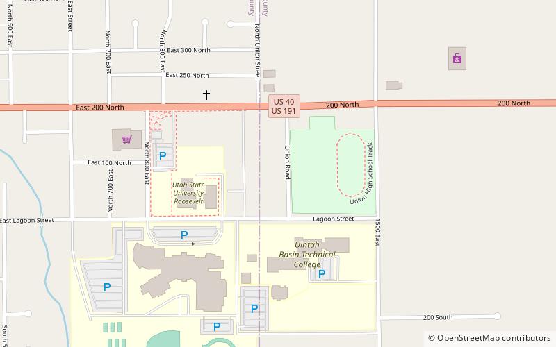 Utah State University-Uintah Basin location map