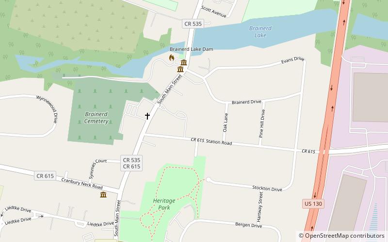 Updike Parsonage Barn location map