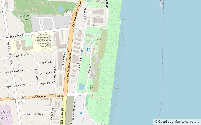 seven presidents oceanfront park long branch location map