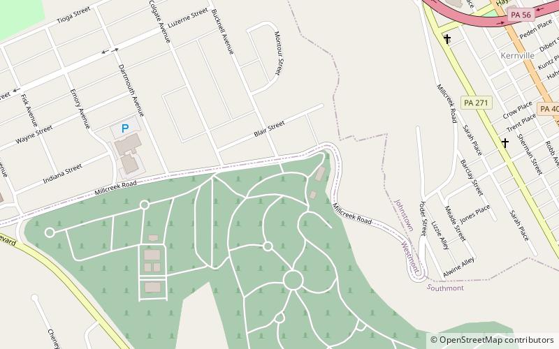 Grandview Cemetery location map