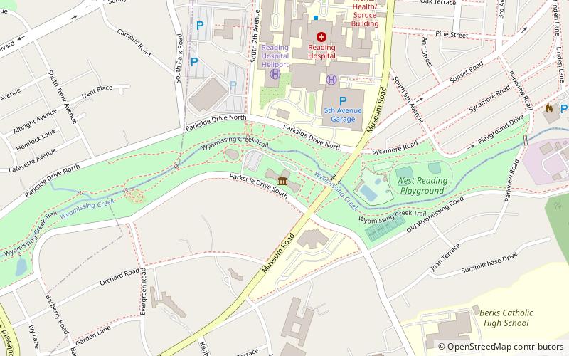 Reading Public Museum location map