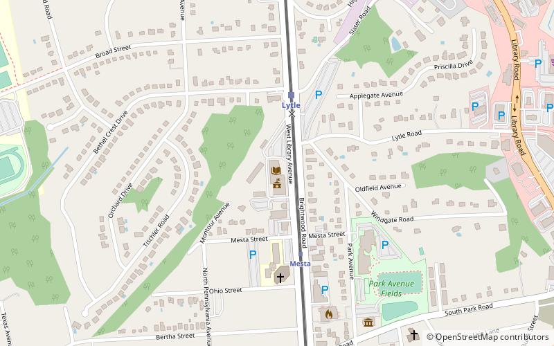 Bethel Park Public Library location map