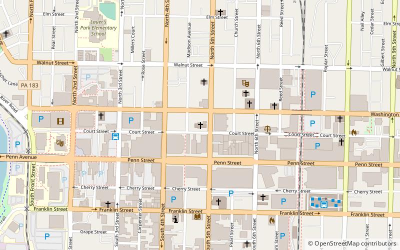 christ episcopal church reading location map