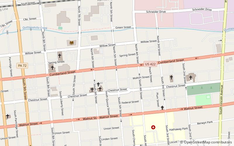 Josiah Funck Mansion location map