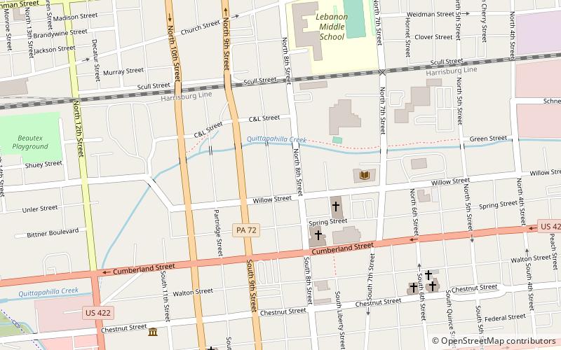 Salem Evangelical Lutheran Church location map