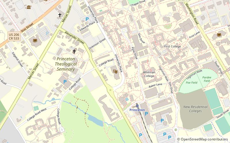 McCarter Theatre location map