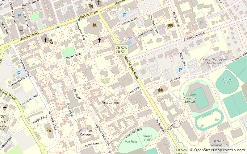 Frist Campus Center location map