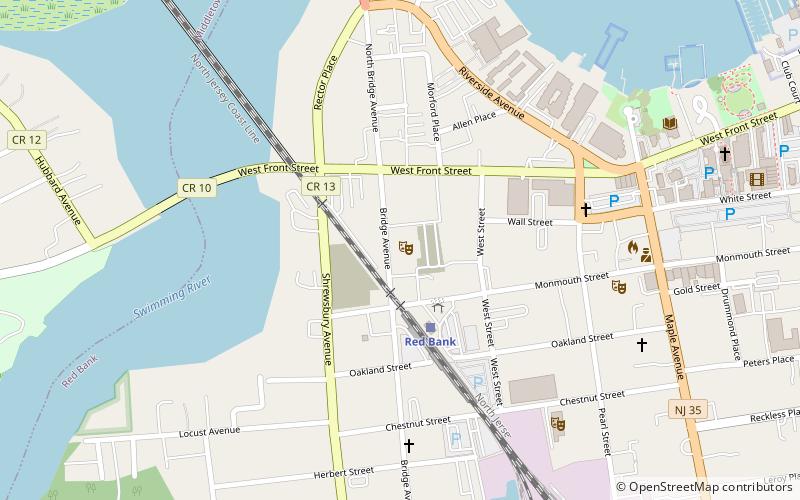 Two River Theater location map