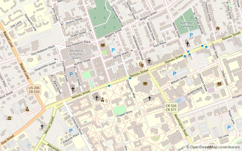 Bibliothèque de l'Université de Princeton location map