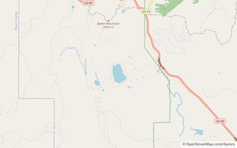 Lake Agnes location map