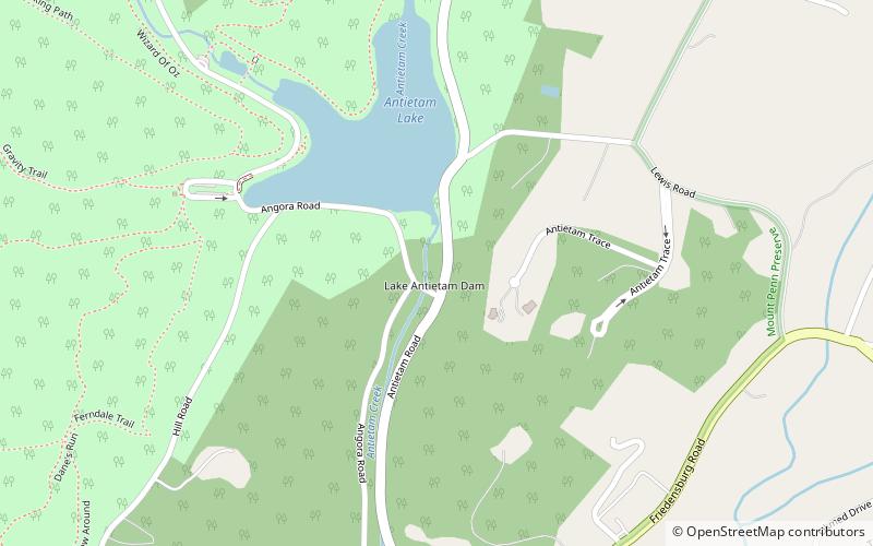 antietam lake reading location map