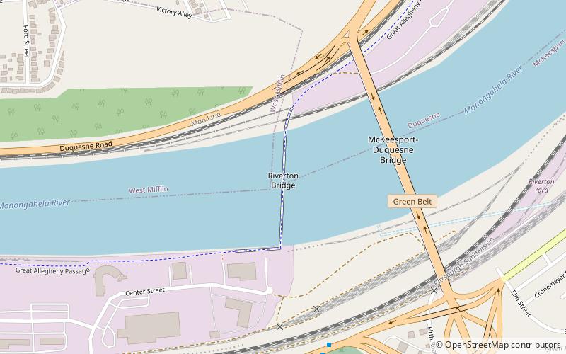 McKeesport Connecting Railroad Bridge location map