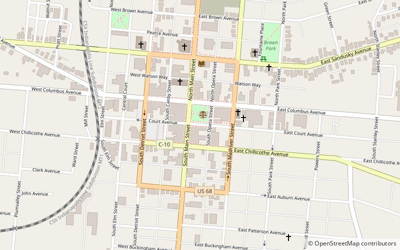 Court Avenue location map
