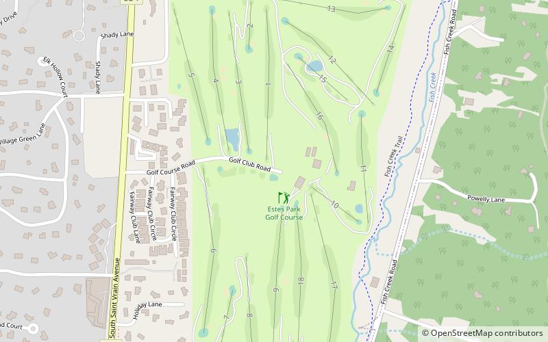 Estes Park Golf Course location map