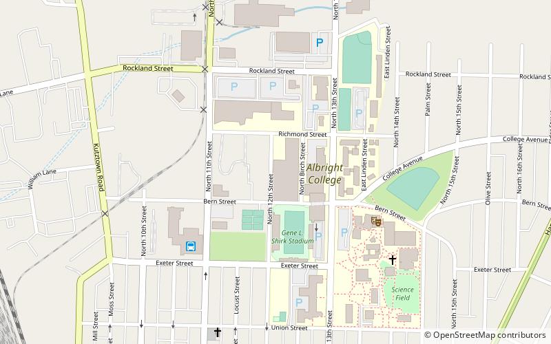 Albright College location map