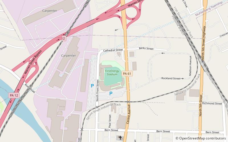 FirstEnergy Stadium location map