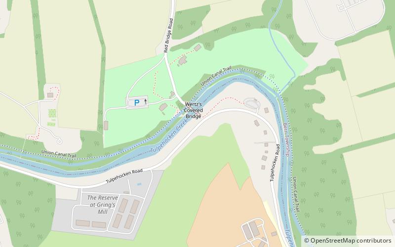 Wertz's Covered Bridge location map