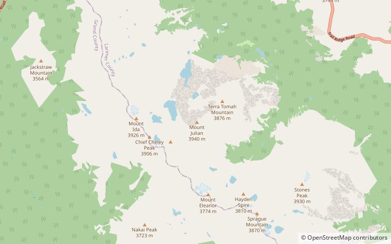 Mount Julian location map