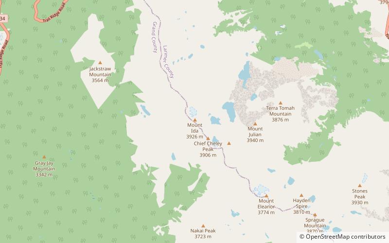 Mount Ida location map