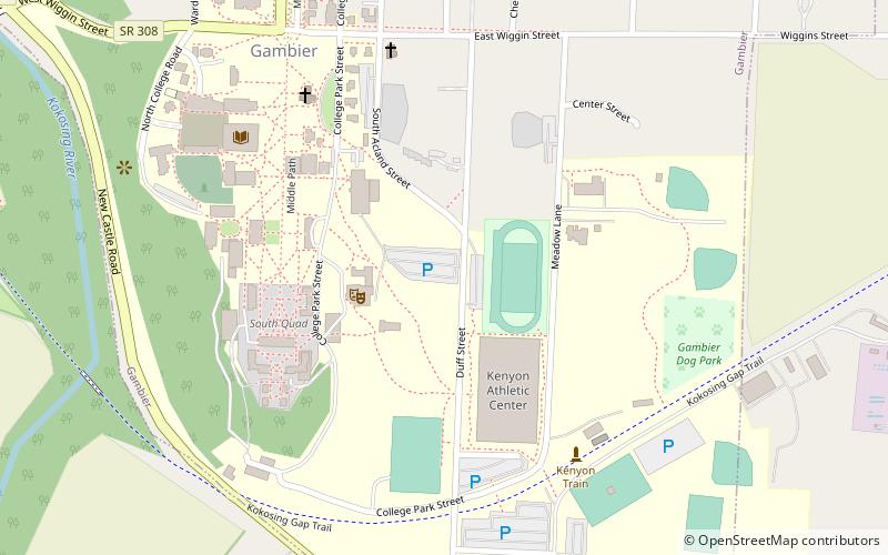 Kenyon College location map