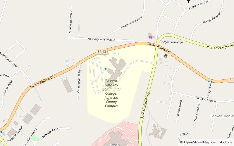 Eastern Gateway Community College location map