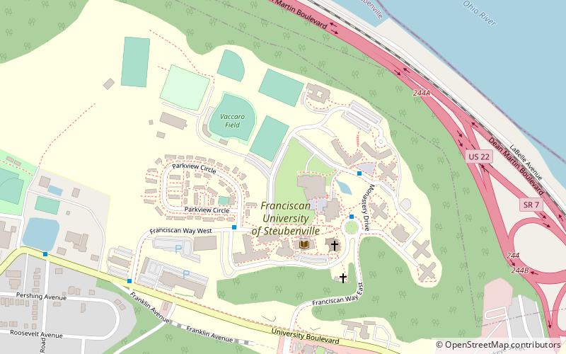 Université franciscaine de Steubenville location map