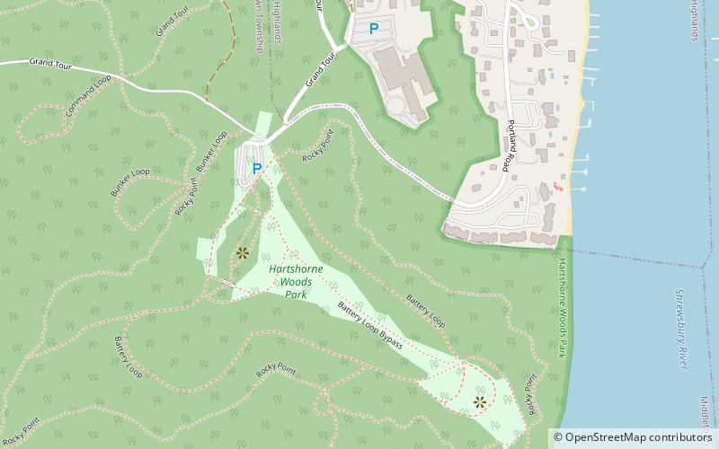 Hartshorne Woods Park location map