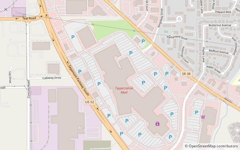 Tippecanoe Mall location map