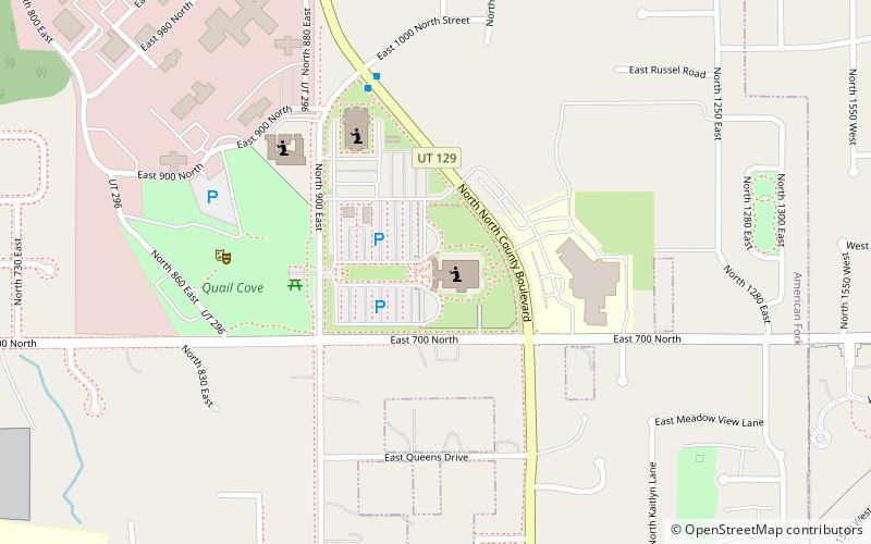 Temple mormon de Mount Timpanogos location map