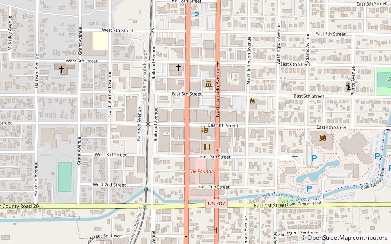 Downtown Loveland Historic District location map